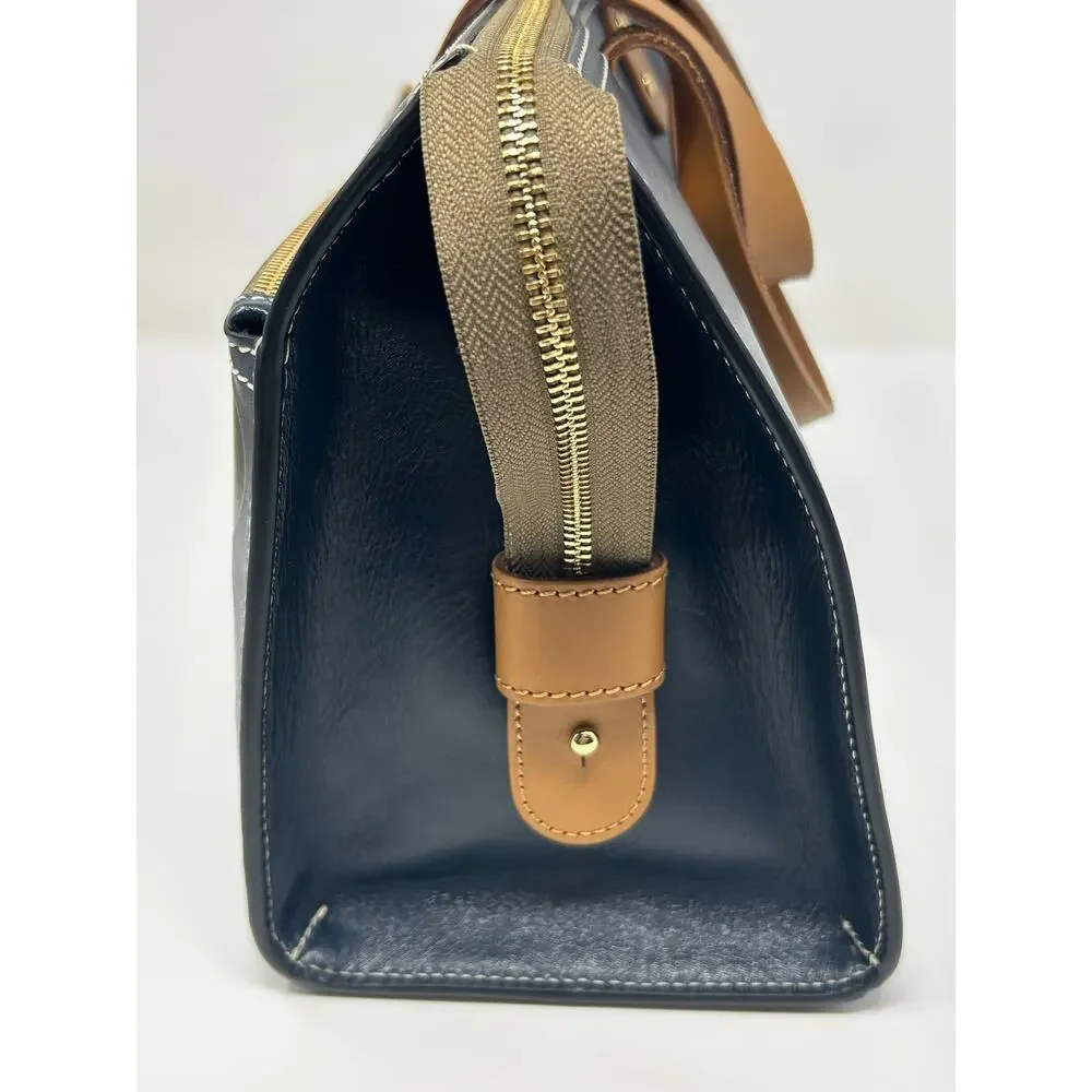 Orla Kiely Embossed Stem Willow Leather Bag - Picture 7 of 11